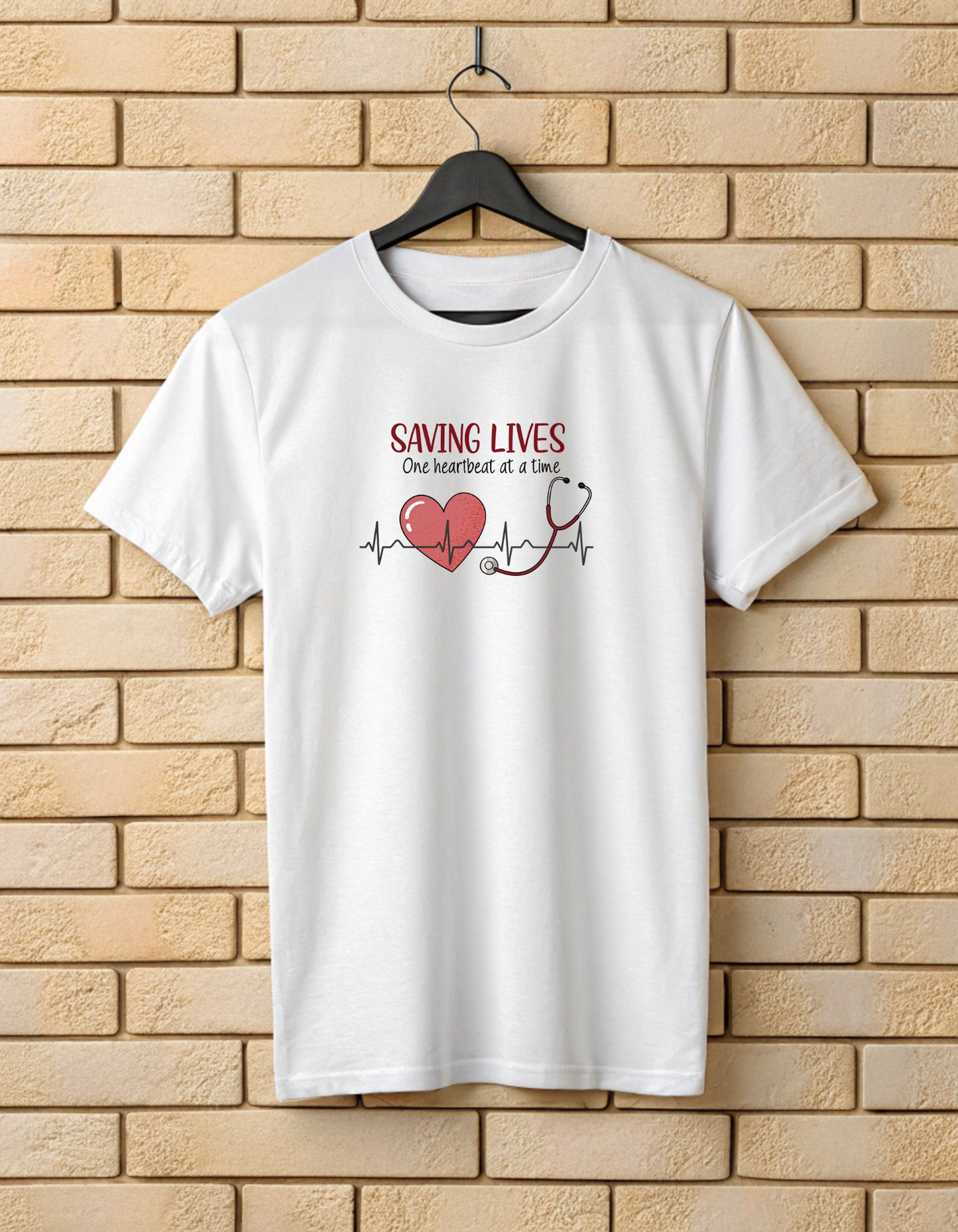 Saving Lives One Heartbeat at a Time | Unisex Doctors T Shirt
