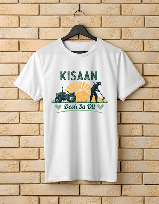 Kisaan Desh Da Dil | Farmers T Shirt