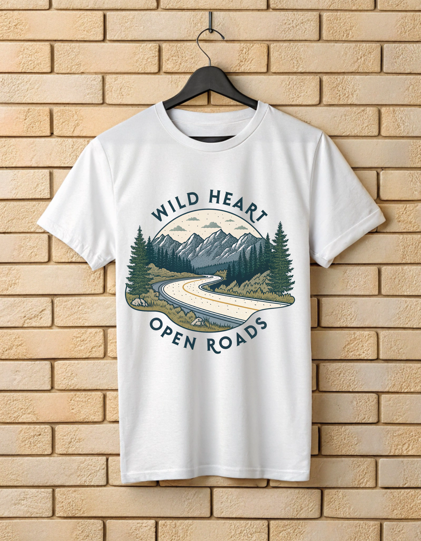 Wild Heart Open Roads | Unisex Nature & Travel Lover T Shirt