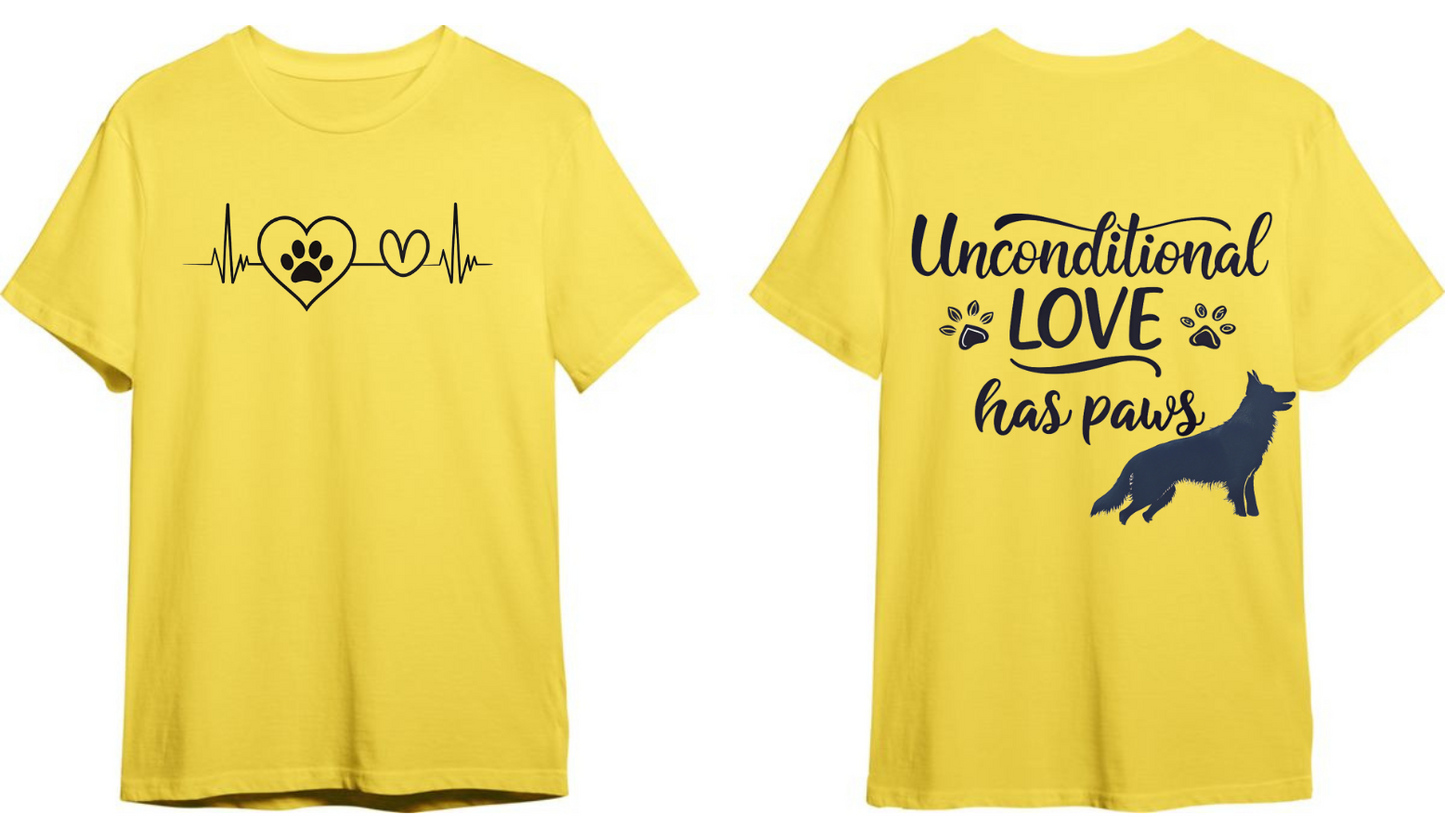 Unconditional Love Has Paws | Unisex Dog Lover T Shirt