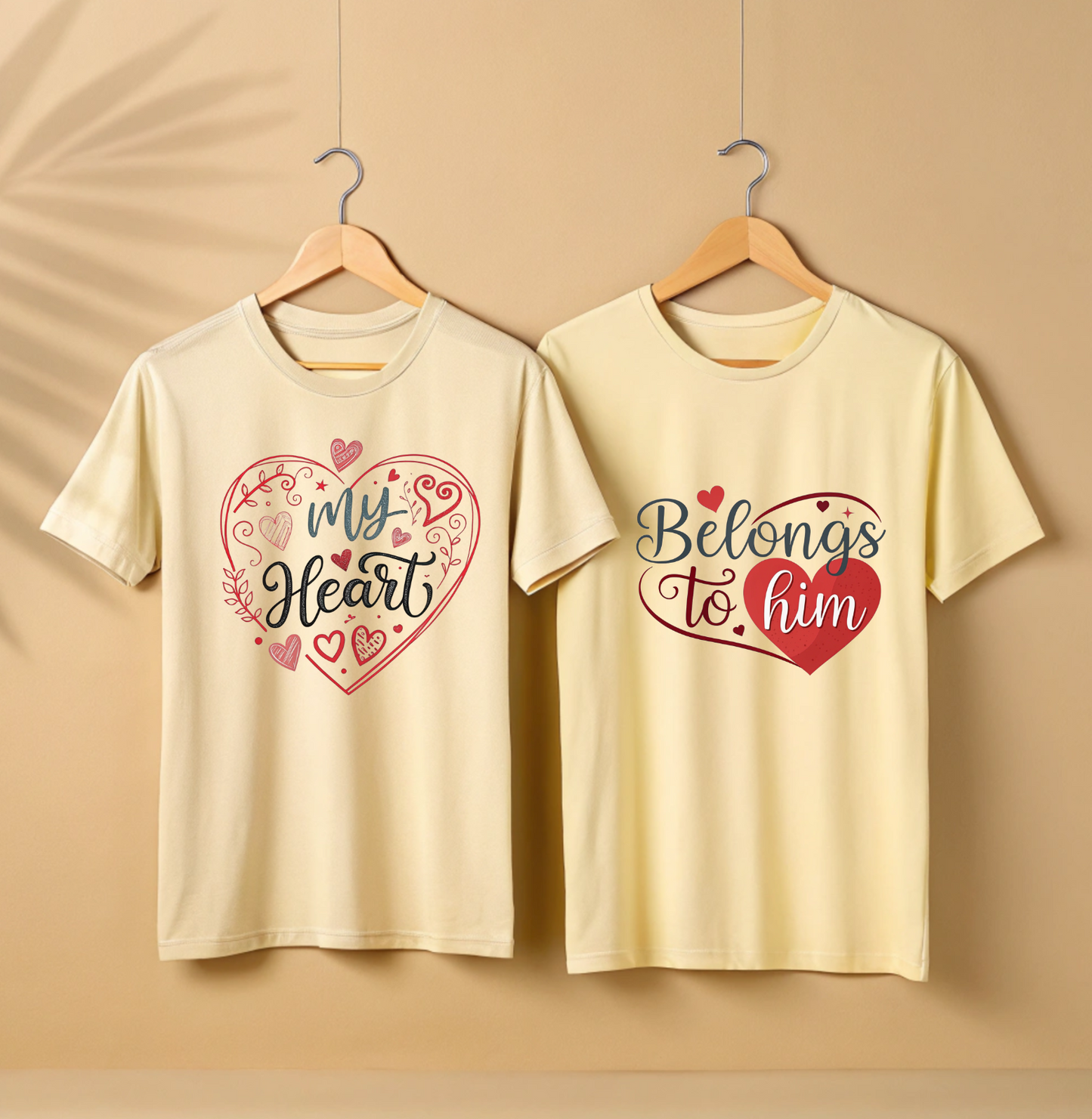 My Heart Belongs to Him | Couples Matching Tees