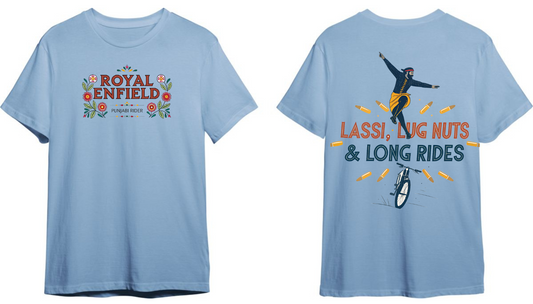 Royal Enfield Punjab Rider | Lassi, Lug Nuts & Long Rides | Unisex Bike Riders T Shirt