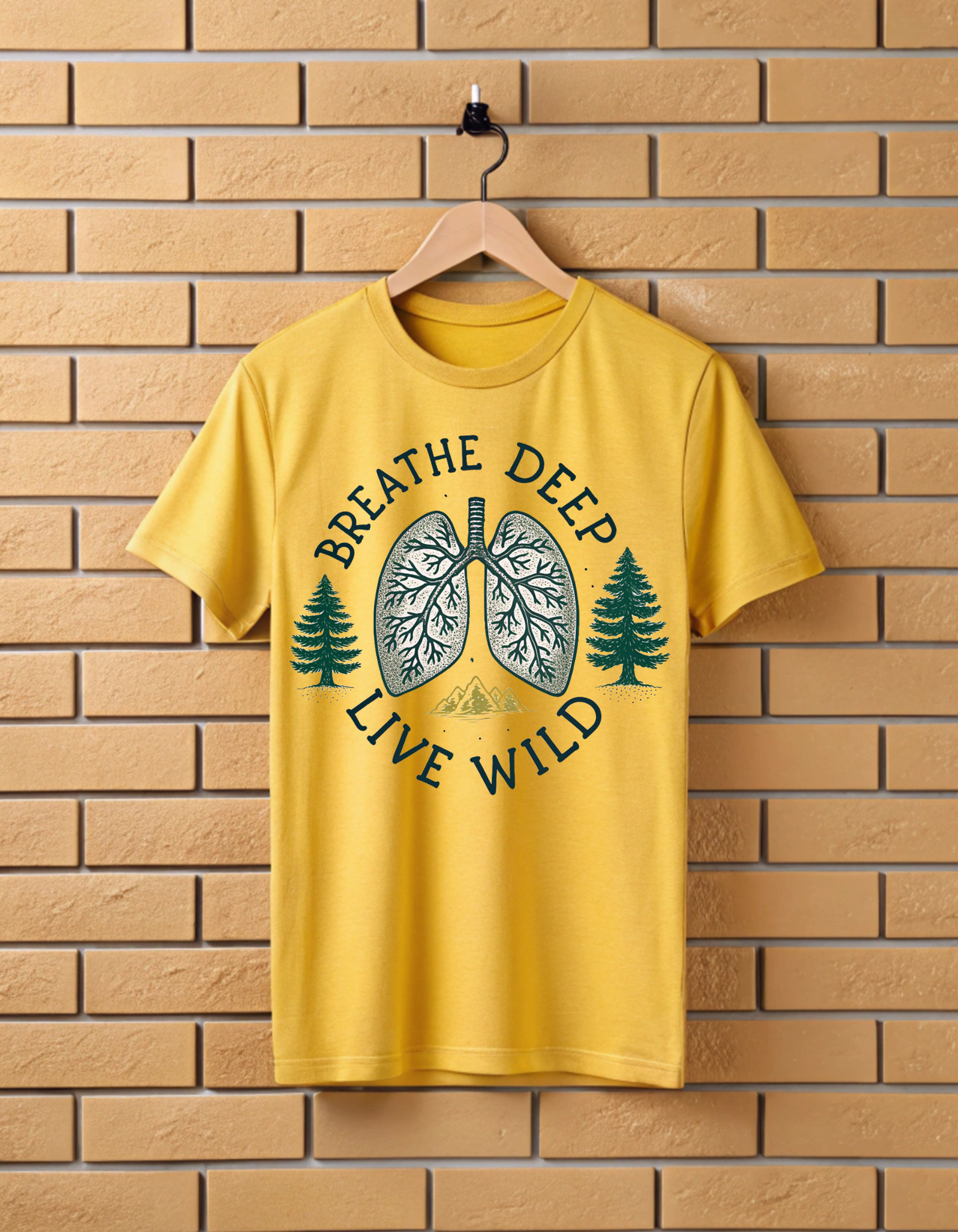 Breathe Deep Live Wild | Unisex Nature & Travel T Shirt