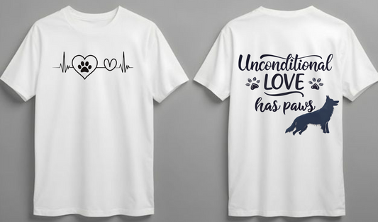 Unconditional Love Has Paws | Unisex Dog Lover T Shirt
