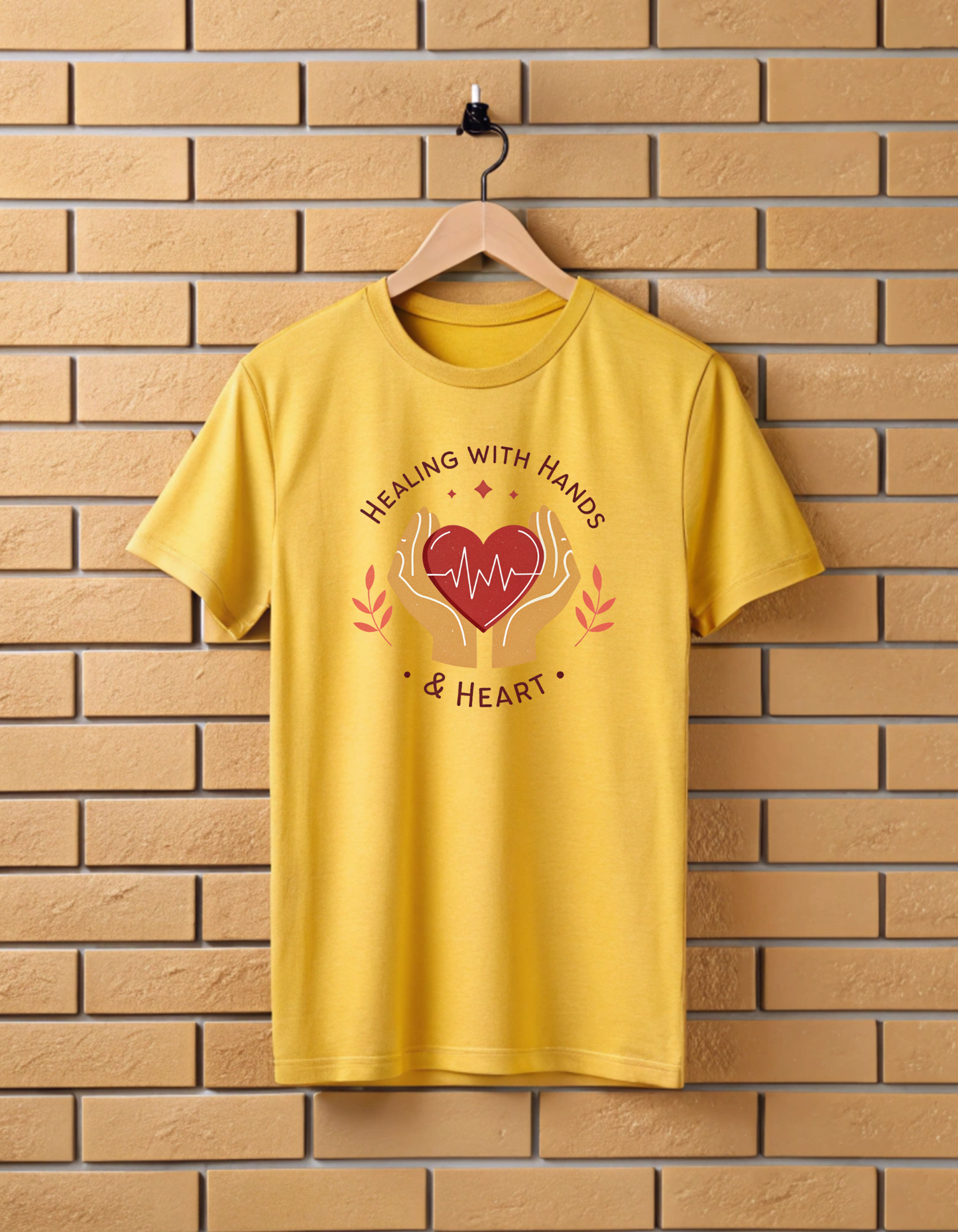 Healing with Hands & Heart | Unisex Nurse T Shirt