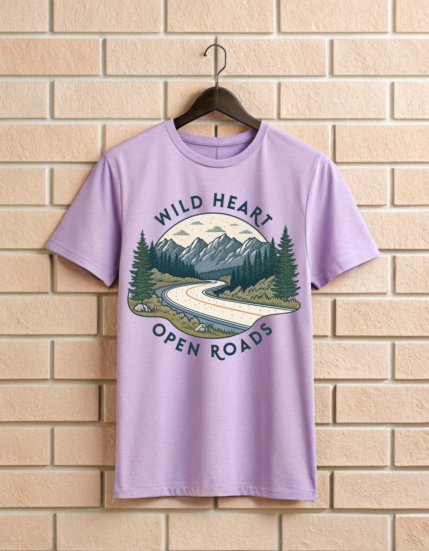 Wild Heart Open Roads | Unisex Nature & Travel Lover T Shirt