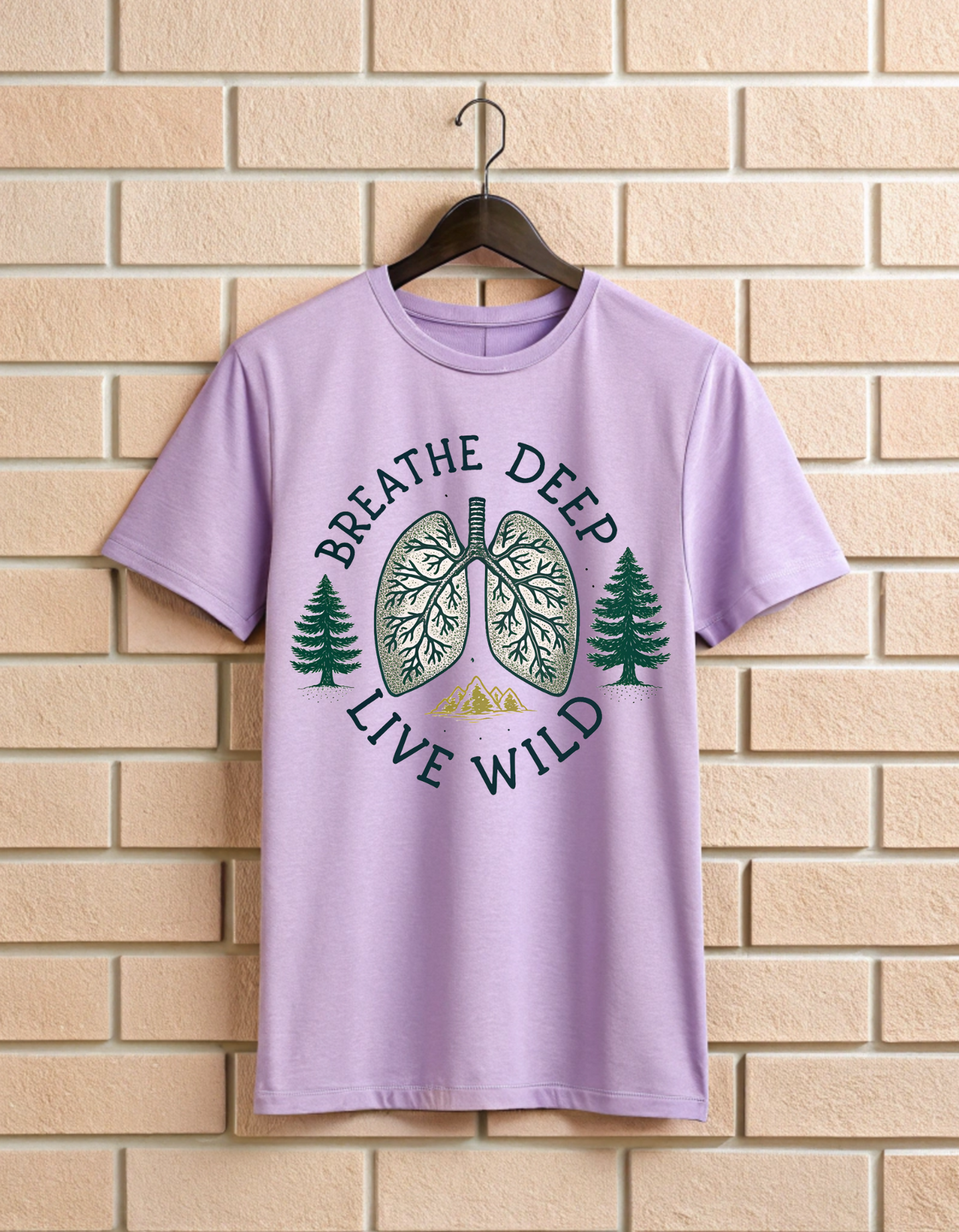 Breathe Deep Live Wild | Unisex Nature & Travel T Shirt