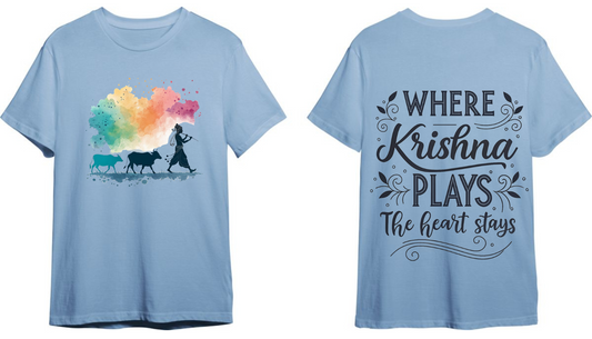 Where Krishna Plays | Unisex Hindu Lover T Shirt