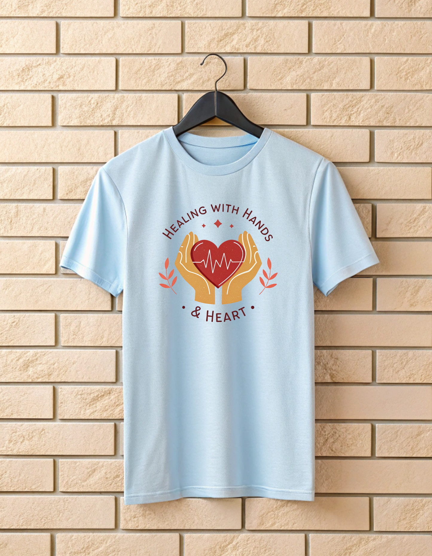 Healing with Hands & Heart | Unisex Nurse T Shirt
