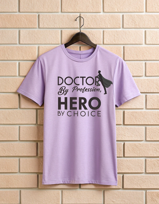 Doctor by Profession Hero by Choice | Unisex Doctors T Shirt
