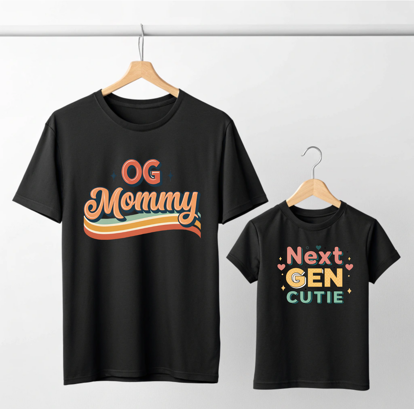 OG Mommy | Next Gen Cutie | Mother & Daughter Matching T Shirts