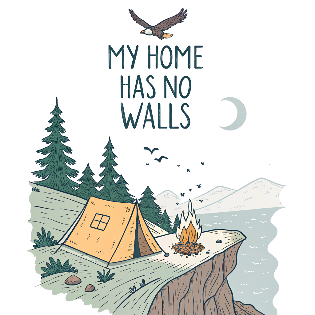 My Home has No Walls | Unisex Nature & Travel T Shirt