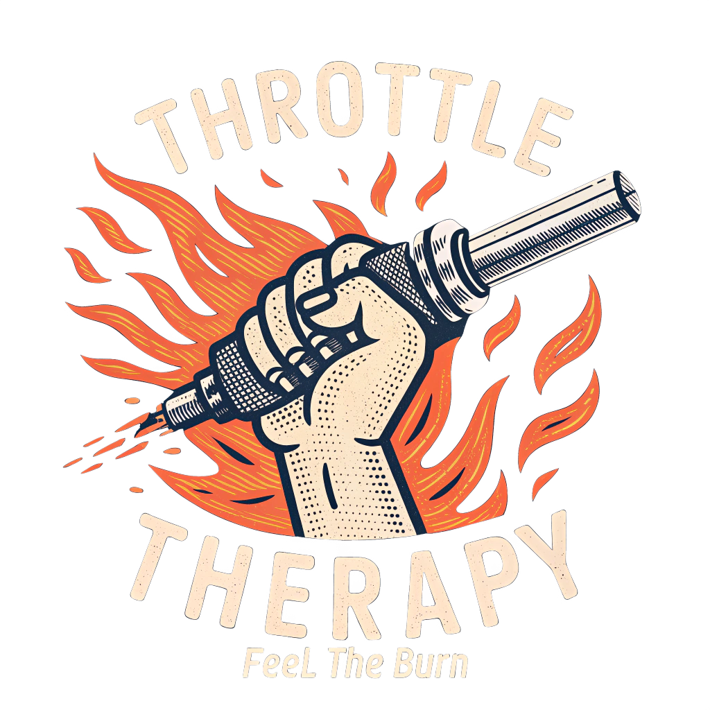 Throttle Therapy Feel the Burn | Speed is my Medicine | Unisex Bike Rider T Shirt