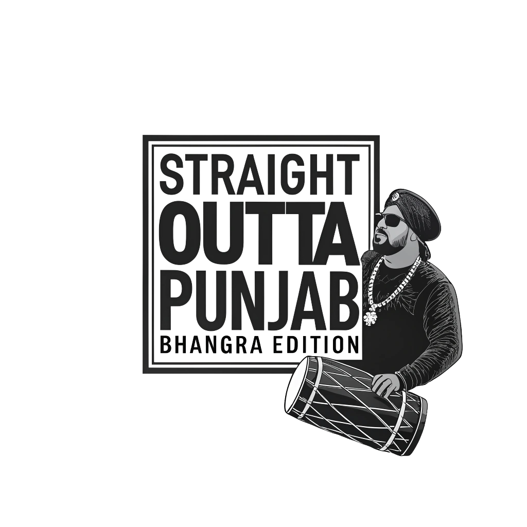 Straight Outta Punjab Bhangra Edition | Unisex Bhangra Lover T Shirt