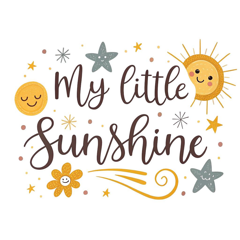 My Little Sunshine | My Guiding Star | Mother & Daughter Matching T Shirts