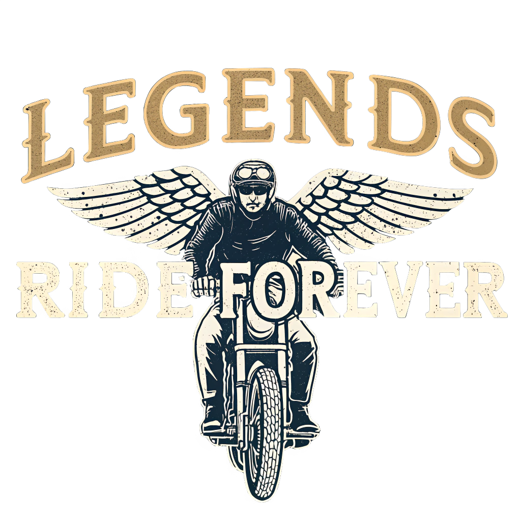 Legends Ride Forever | Unisex Bike Rider T Shirt