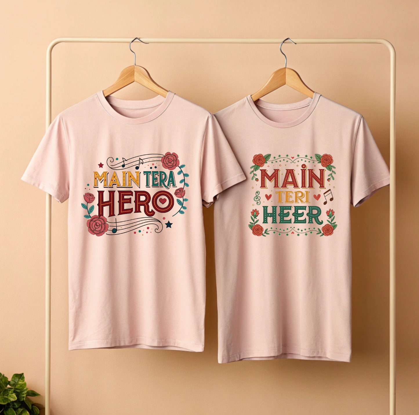 Main Tera Hero | Main Teri Heer | Couples Matching T Shirts