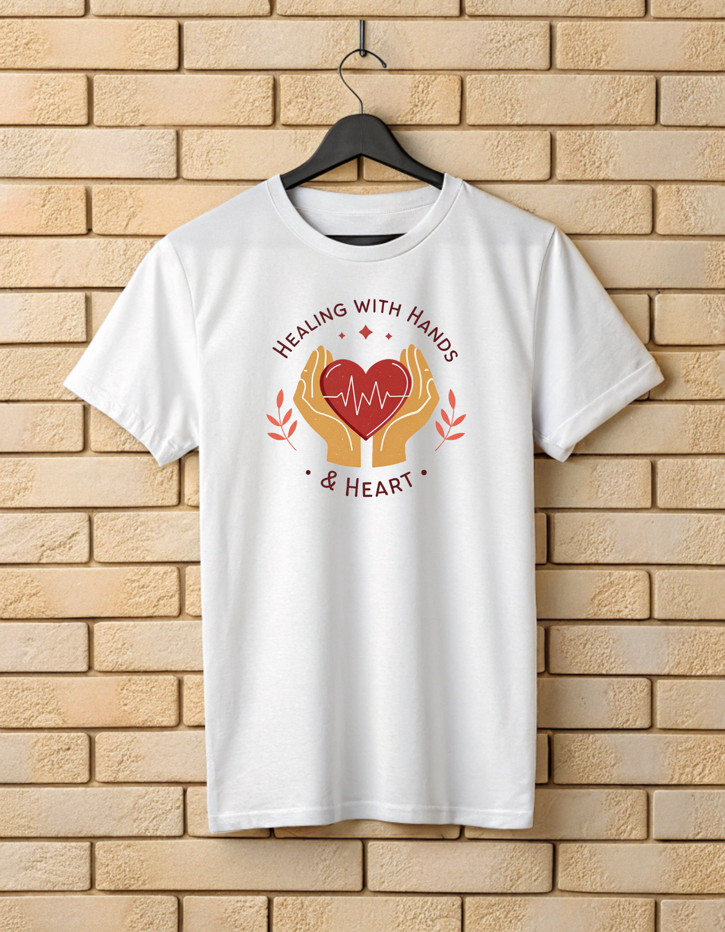 Healing with Hands & Heart | Unisex Nurse T Shirt