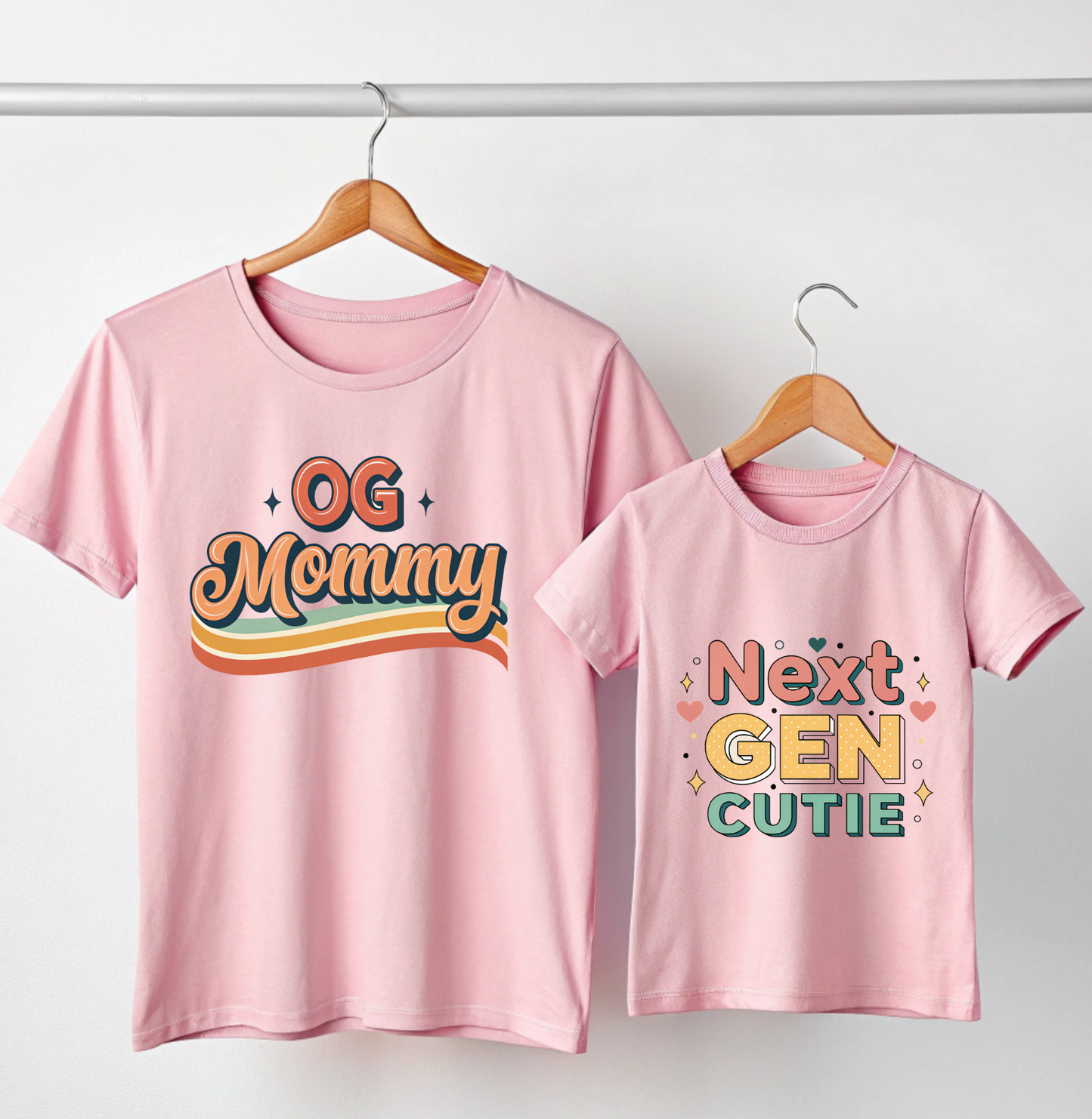 OG Mommy | Next Gen Cutie | Mother & Daughter Matching T Shirts
