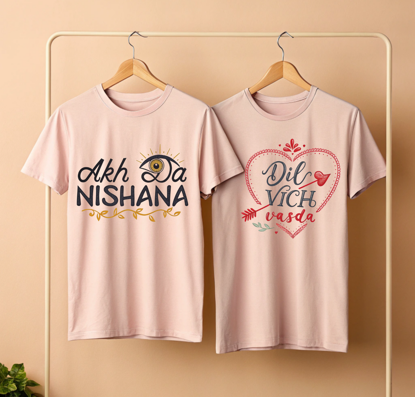 Akh Da Nishana | Dil Vich Vasda | Couples Matching Tees