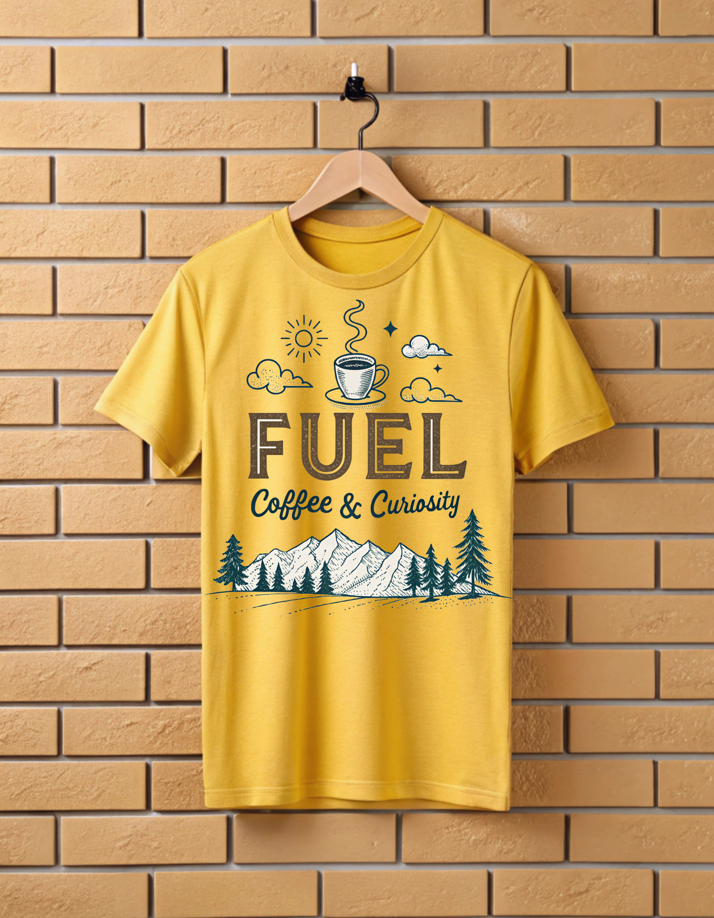 Fuel Coffee & Curiosity | Nature & Travel Lover T Shirt