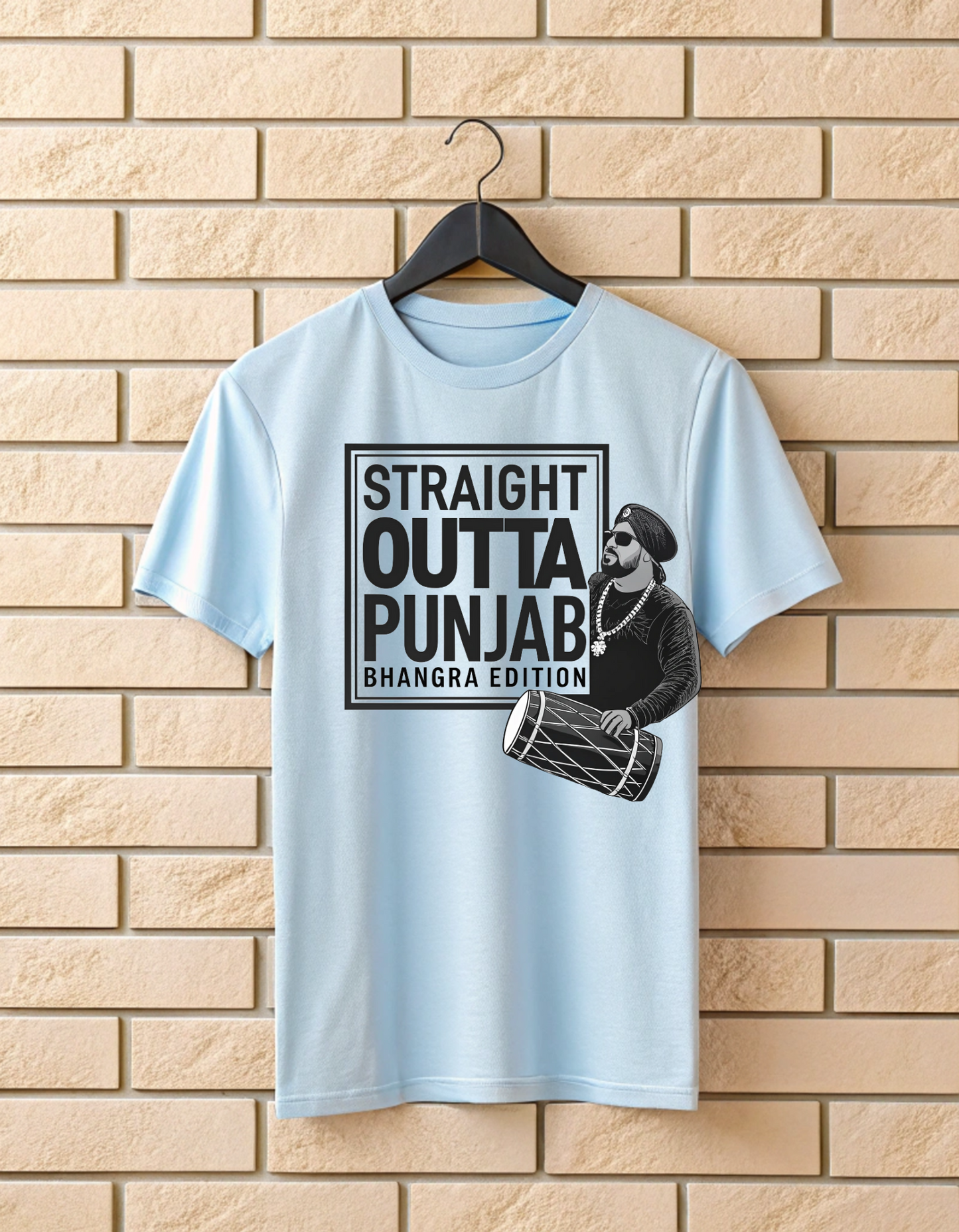 Straight Outta Punjab Bhangra Edition | Unisex Bhangra Lover T Shirt