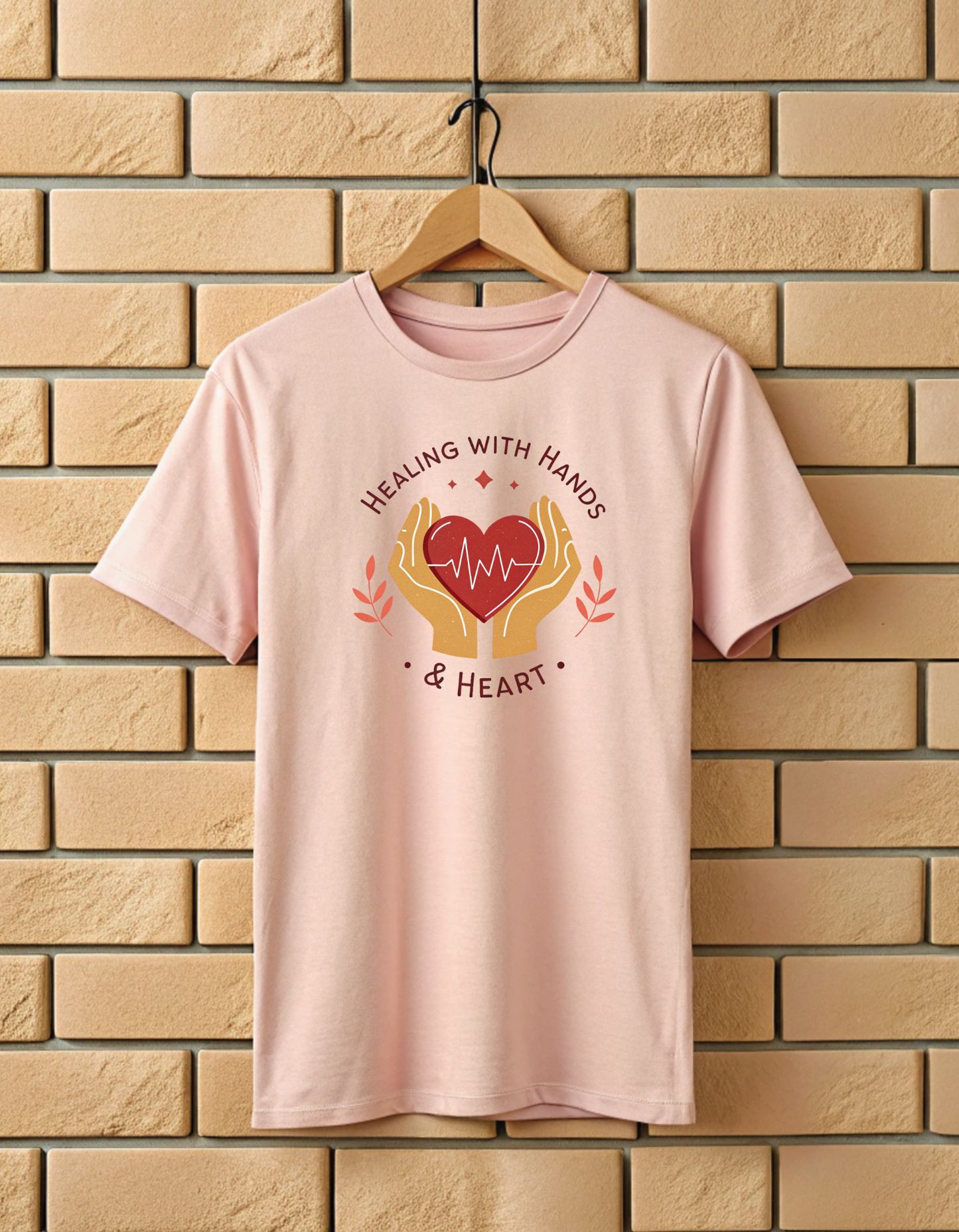Healing with Hands & Heart | Unisex Nurse T Shirt