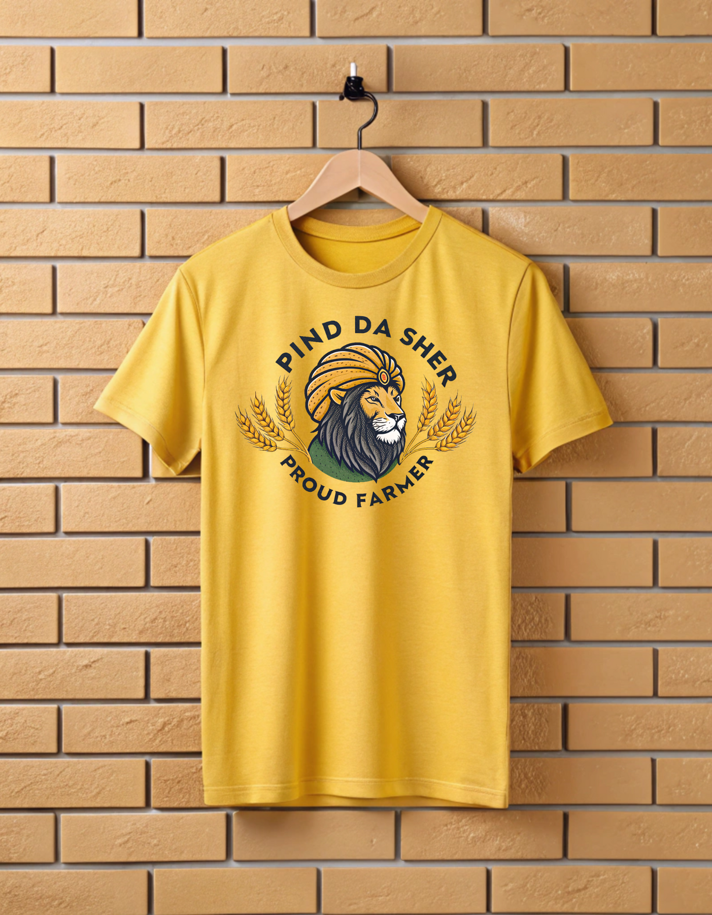 Pind Da Sher Proud Farmer | Unisex Farmers T Shirt