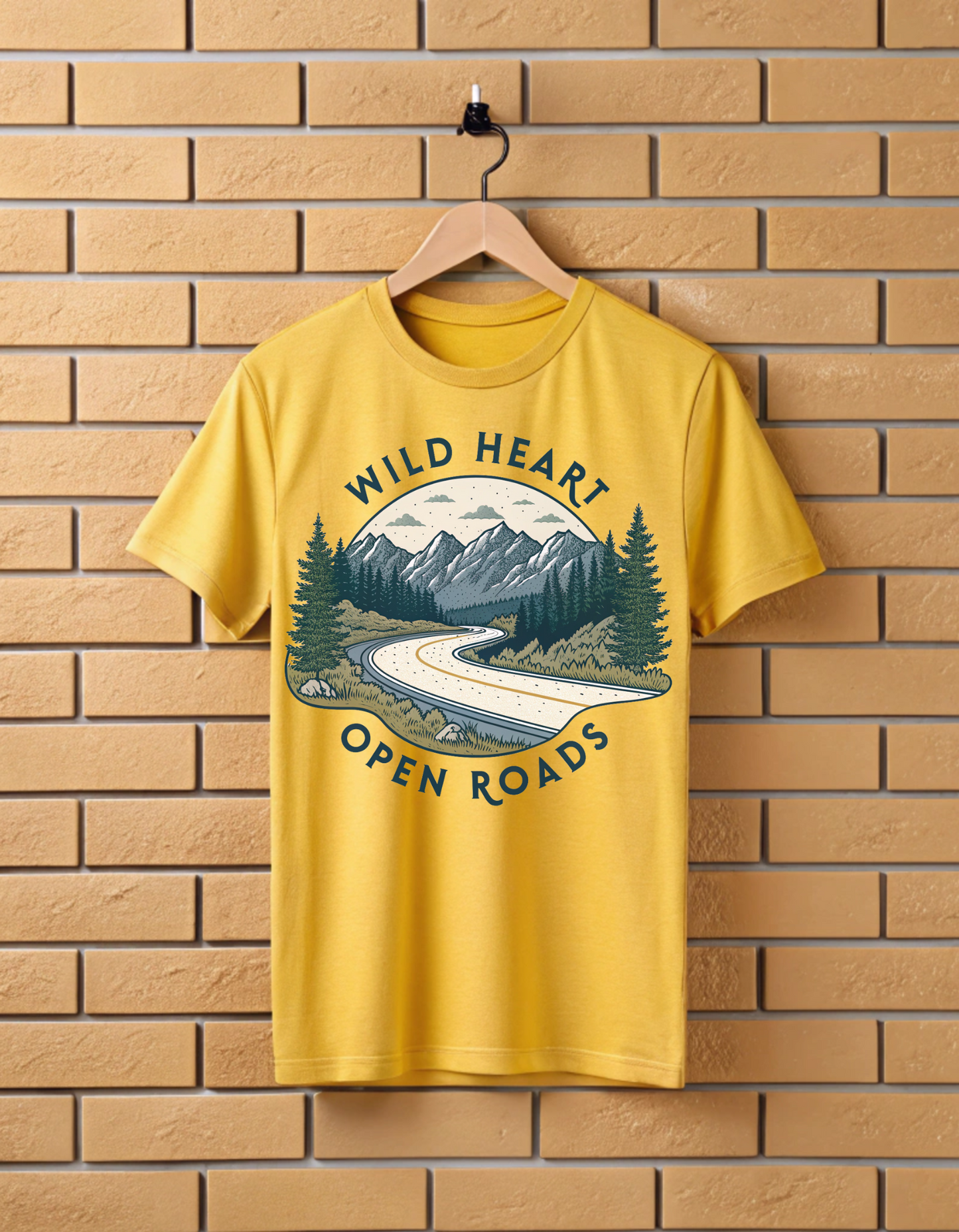 Wild Heart Open Roads | Unisex Nature & Travel Lover T Shirt