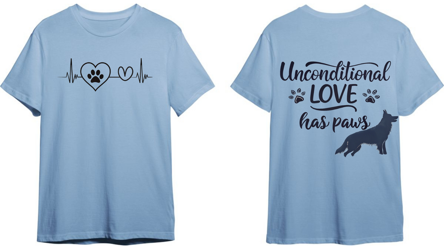 Unconditional Love Has Paws | Unisex Dog Lover T Shirt