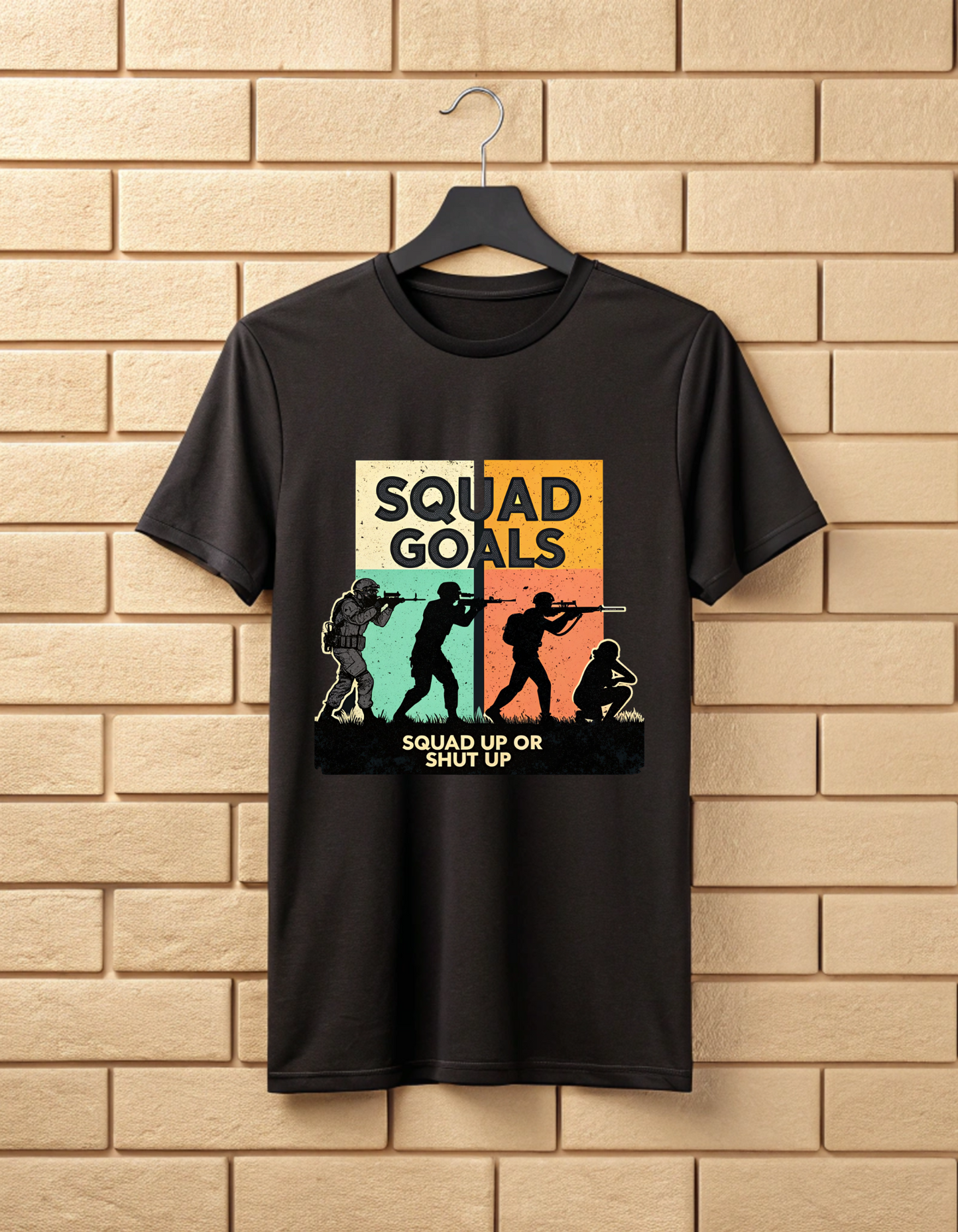 Squad Goals Squad Up or Shut Up | Unisex PUBG Gaming Lover T Shirt