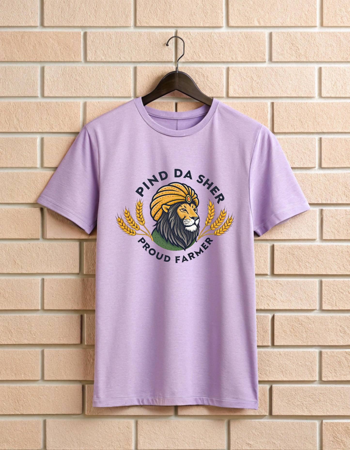 Pind Da Sher Proud Farmer | Unisex Farmers T Shirt