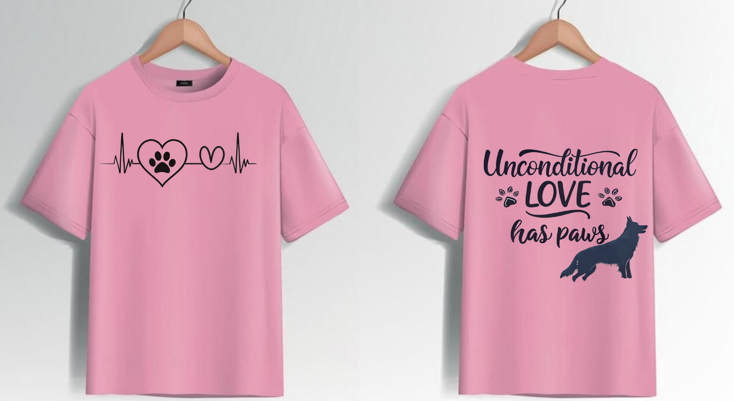 Unconditional Love Has Paws | Unisex Dog Lover T Shirt