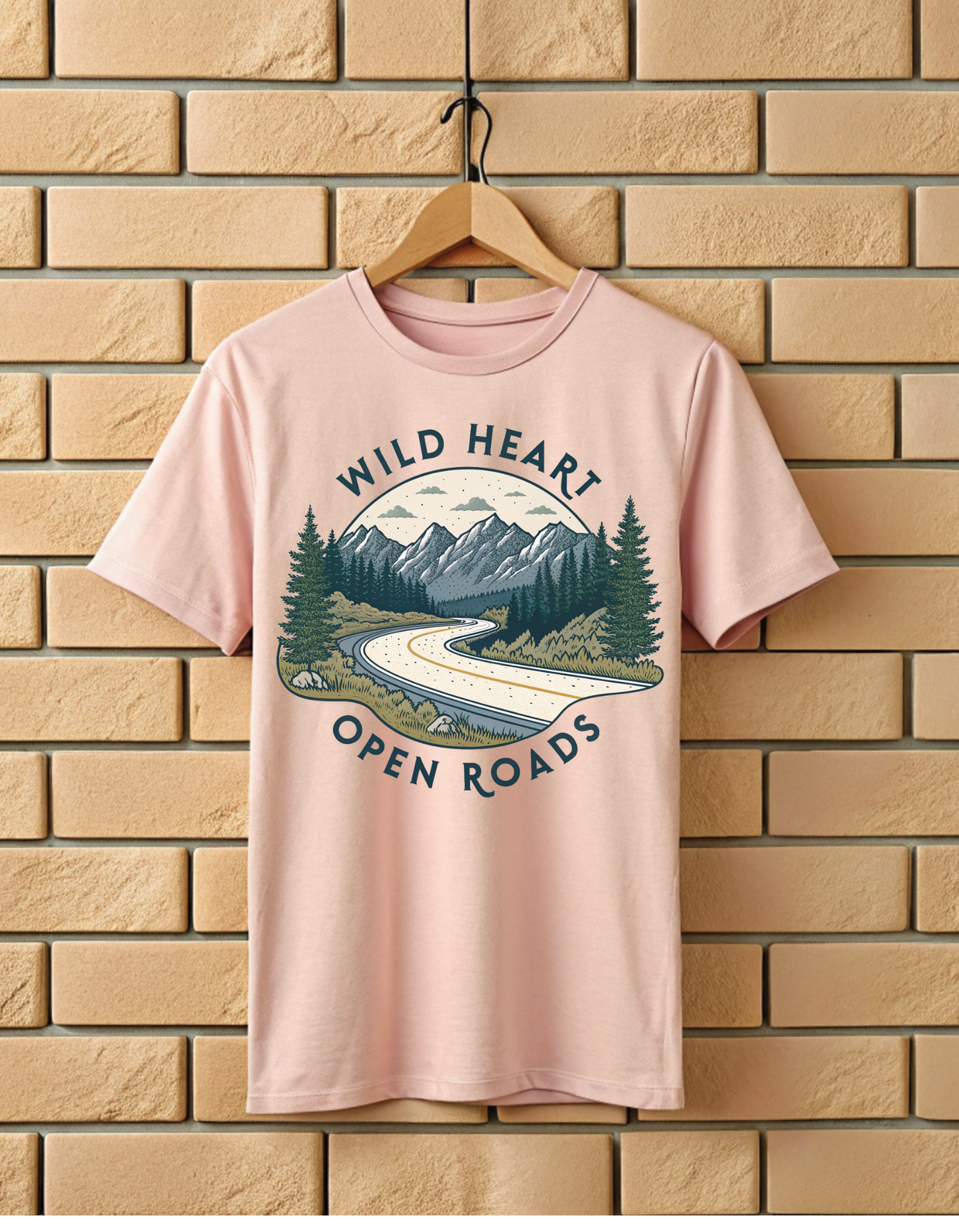 Wild Heart Open Roads | Unisex Nature & Travel Lover T Shirt