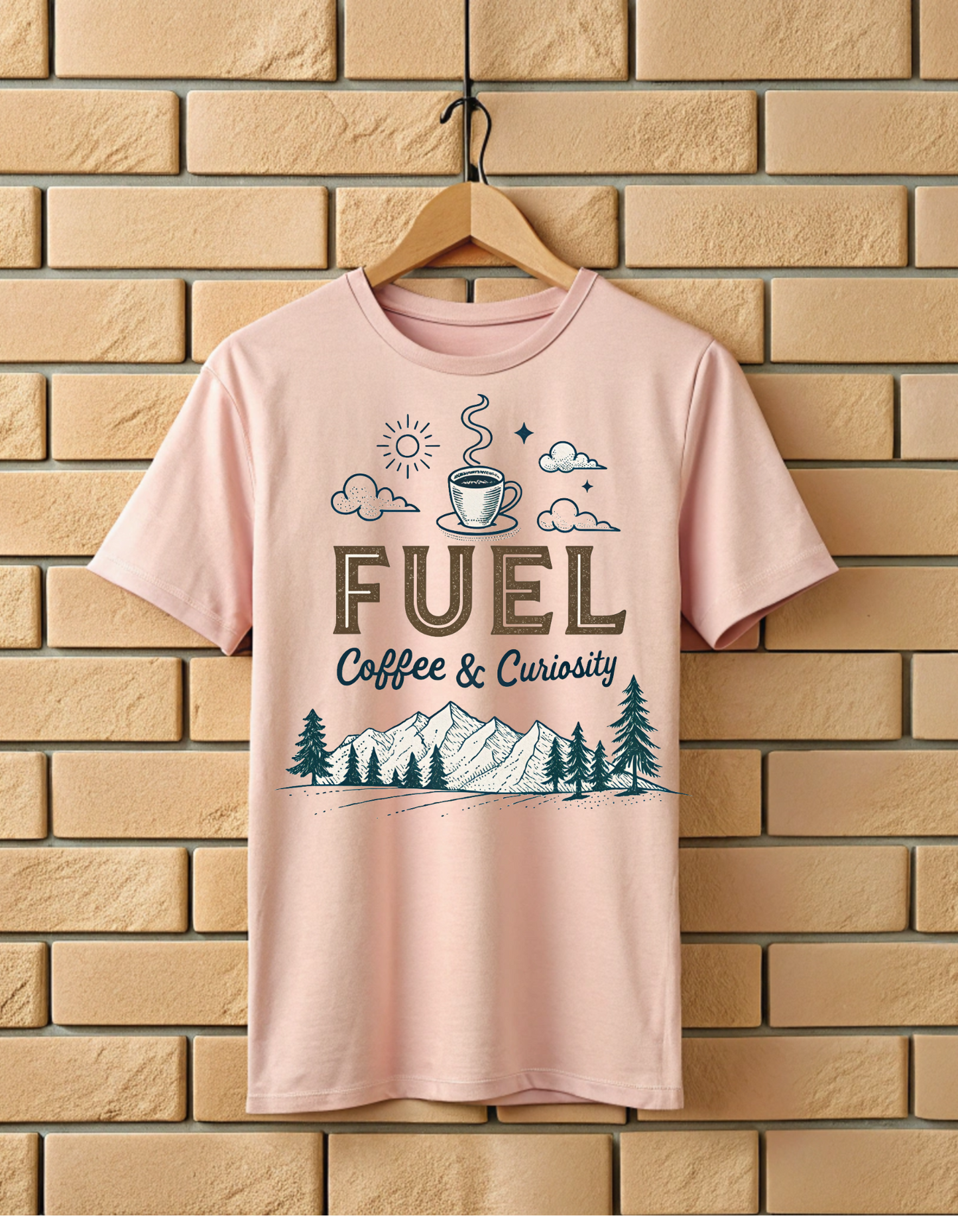 Fuel Coffee & Curiosity | Nature & Travel Lover T Shirt