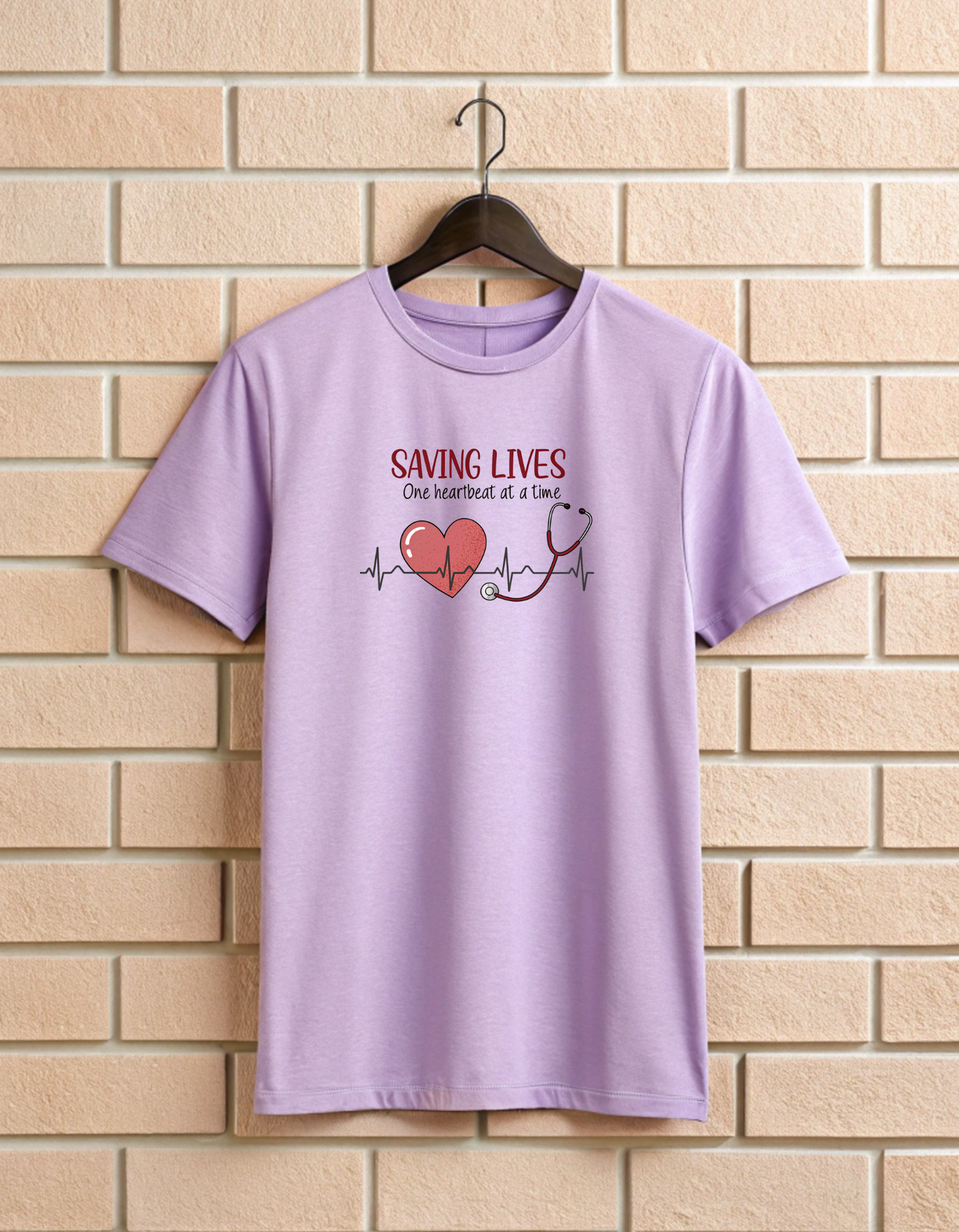 Saving Lives One Heartbeat at a Time | Unisex Doctors T Shirt
