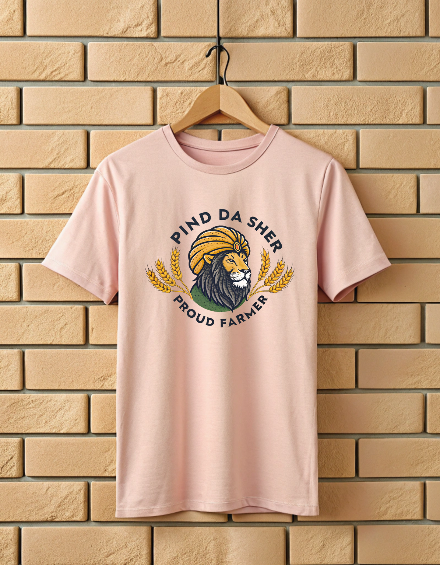 Pind Da Sher Proud Farmer | Unisex Farmers T Shirt