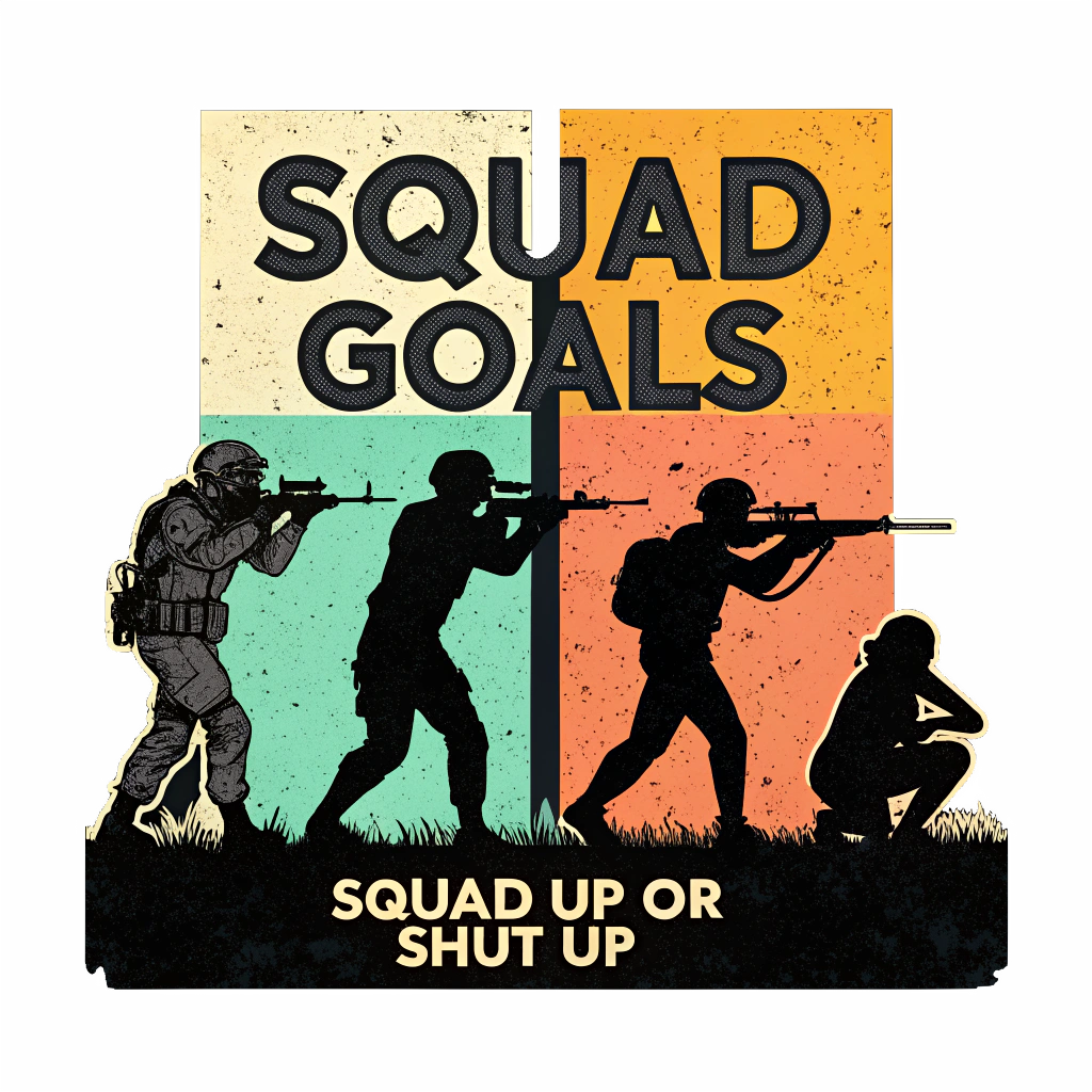 Squad Goals Squad Up or Shut Up | Unisex PUBG Gaming Lover T Shirt